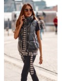 Black and cream quilted jacket/vest 8273 - Online store - Boutique